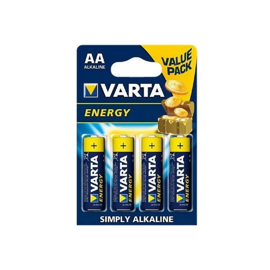 Varta 4106 - 4 ks Alkalické baterie ENERGY AA 1,5V