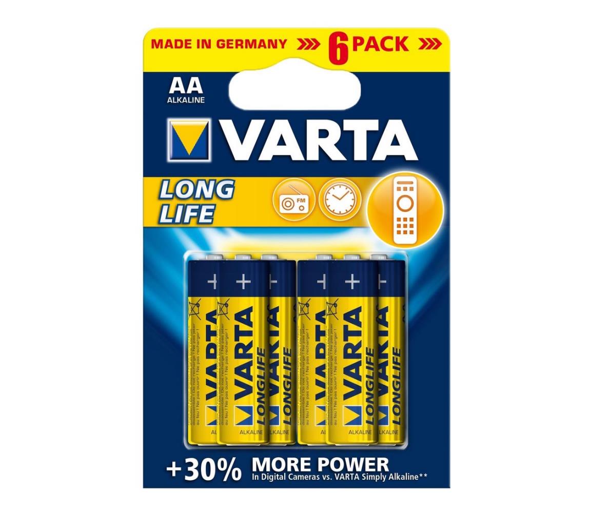 VARTA Varta 4106 - 6 ks Alkalické baterie LONGLIFE EXTRA AA 1,5V VA0009