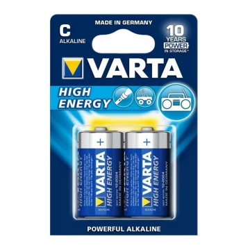 Varta 4914 - 2 ks Alkalické baterie HIGH ENERGY C 1,5V