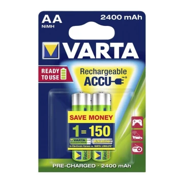 Varta 56706 - 2 ks Nabíjecí baterie ACCU AA NiMH/2100mAh/1,2V