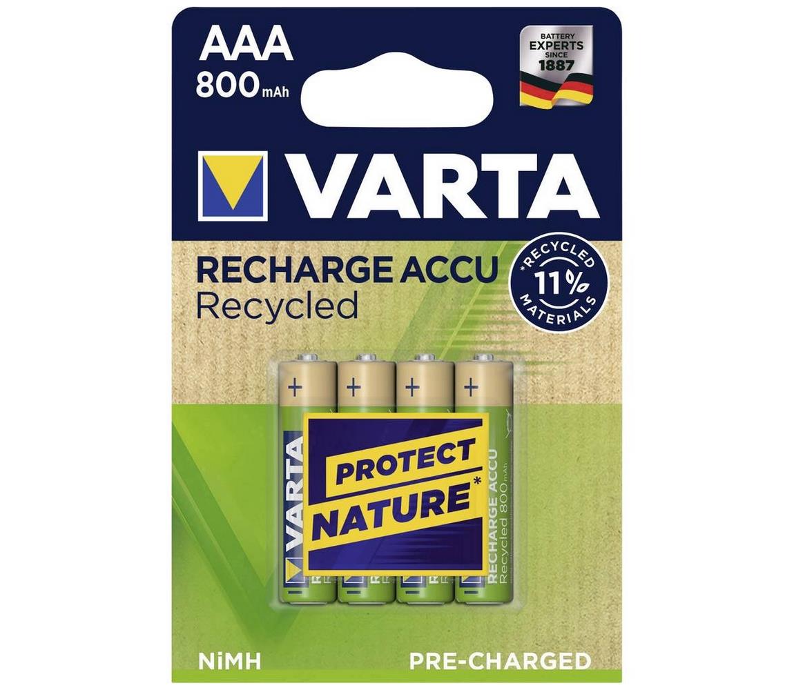 VARTA Varta 5681 - 4 ks Nabíjecí baterie ACCU RECYCLED AAA Ni-MH/800mAh/1,2V 
