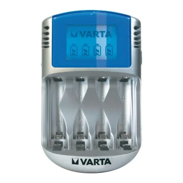 Varta 57070 - Nabíječka baterií LCD 4xAA/AAA 100-240V/12V/5V