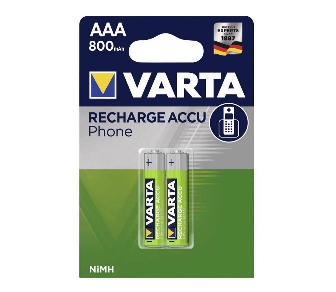 VARTA Varta 58398 - 2 ks Nabíjecí baterie PHONE ACCU AAA NiMH/800mAh/1,2V 