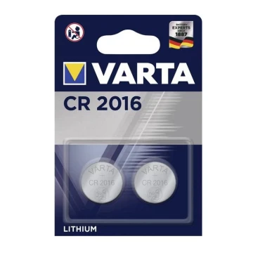 Varta 6016101402 - 2 ks Lithiová baterie knoflíková ELECTRONICS CR2016 3V