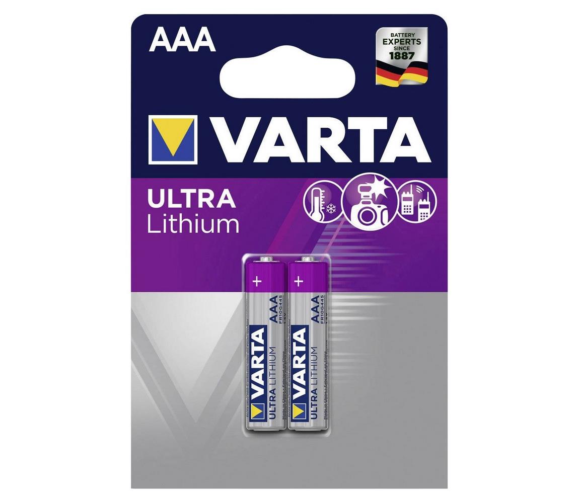 VARTA Varta 6103301402 - 2 ks Lithiová baterie ULTRA AAA 1,5V VA0181