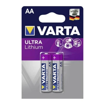 Varta 6106 - 2 ks Lithiová baterie ULTRA AA 1,5V