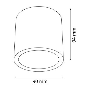 Venkovní bodové svítidlo OHIO 1xGU10/10W/230V IP54 černá