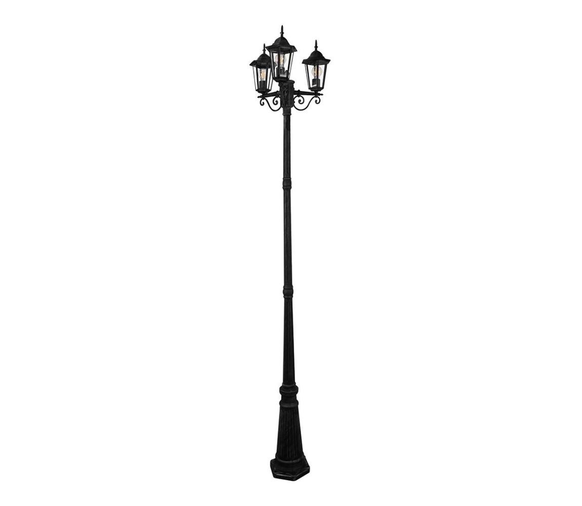  Venkovní lampa 3xE27/20W/230V IP43 2,58 m černá 