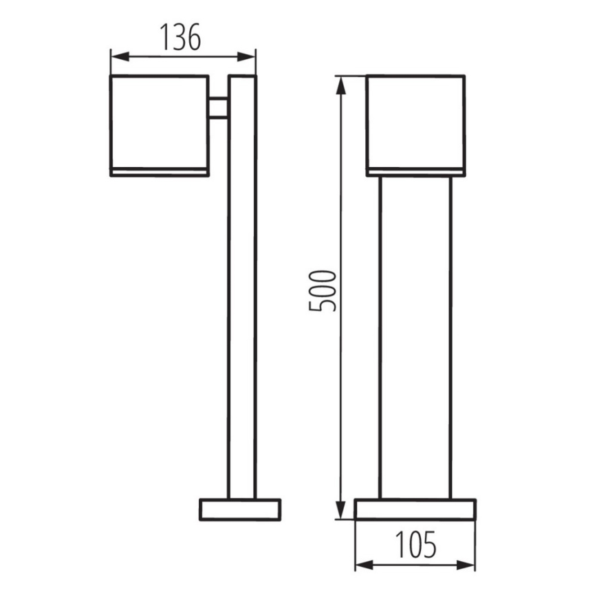 Venkovní lampa GORI 1xGU10/35W/230V IP44