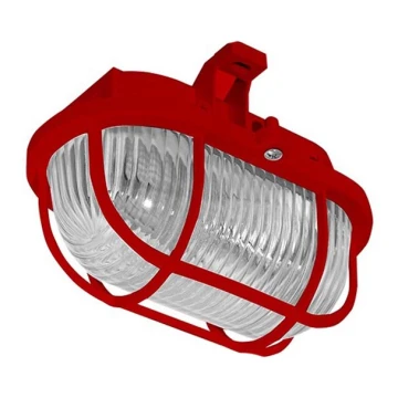 Venkovní stropní svítidlo OVAL 1xE27/60W/230V IP44