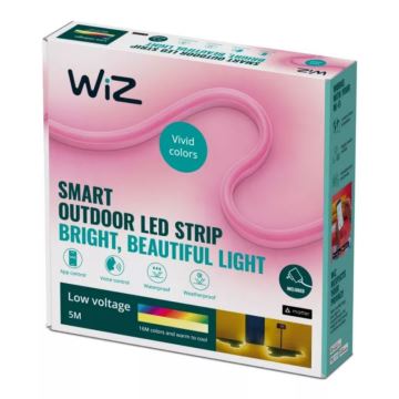 WiZ - LED RGBW Stmívatelný venkovní pásek 5m LED/24W/230V 2700-5000K Wi-Fi IP65