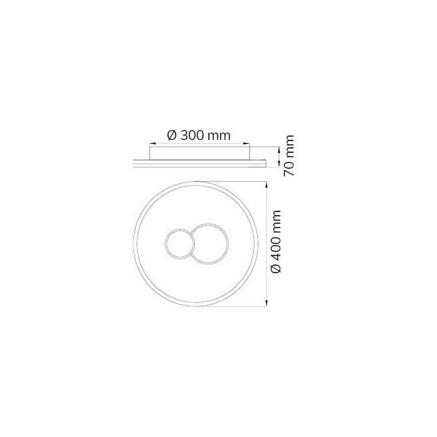 Wofi 11246 - LED Stmívatelné stropní svítidlo NADRA LED/27W/230V