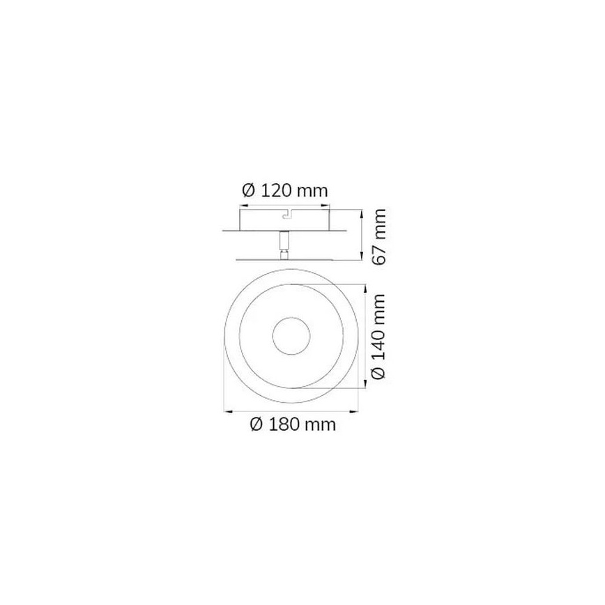 Wofi 451901709000 - LED Nástěnné svítidlo AFIR LED/6W/230V chrom