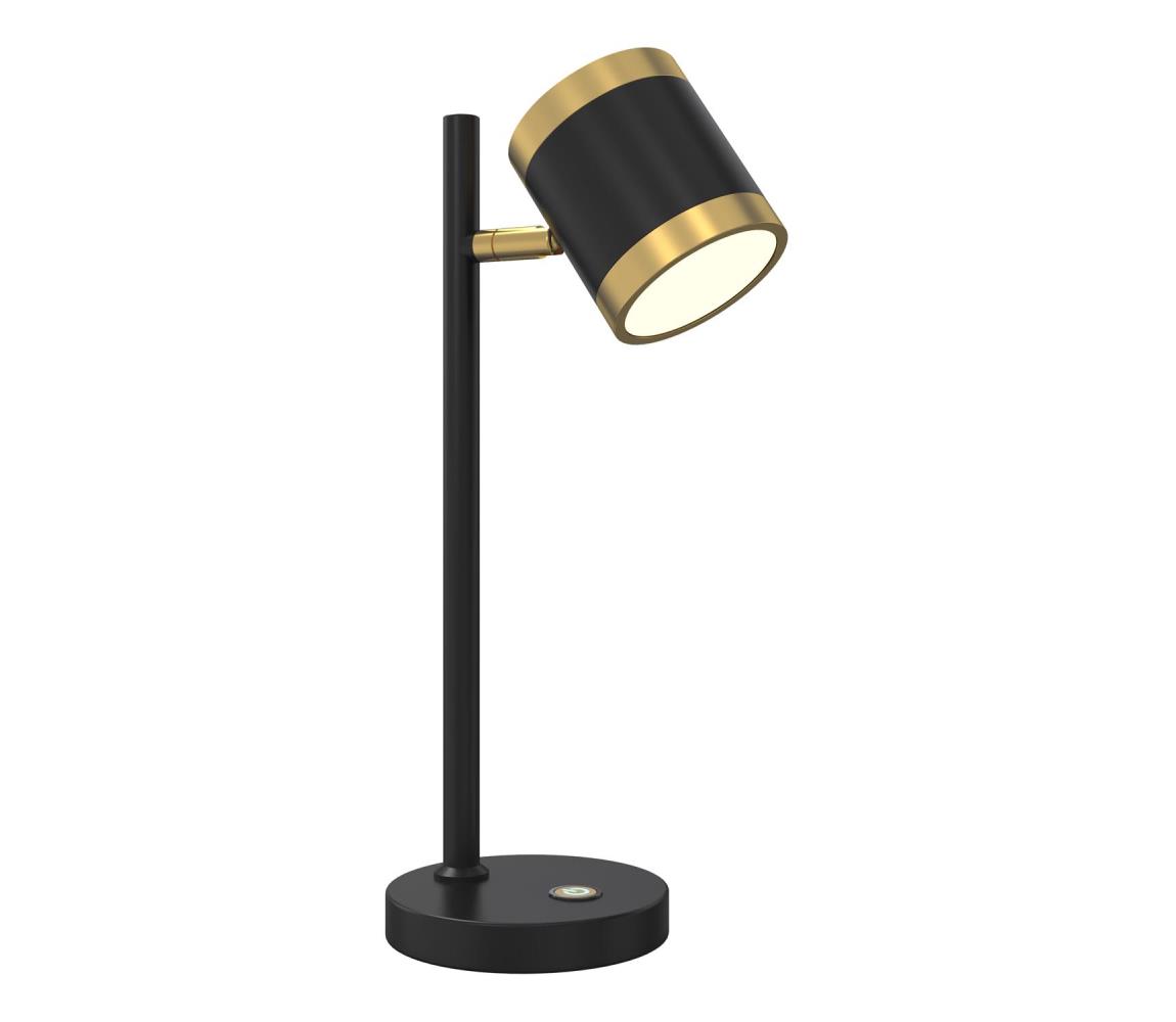Wofi Wofi 8003-104S - LED Stmívatelná stolní lampa TOULOUSE LED/10W/230V černá/zlatá 
