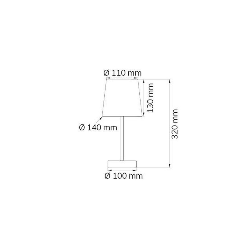 Wofi 832401178000 - Stolní lampa CESENA 1xE14/42W/230V zelená