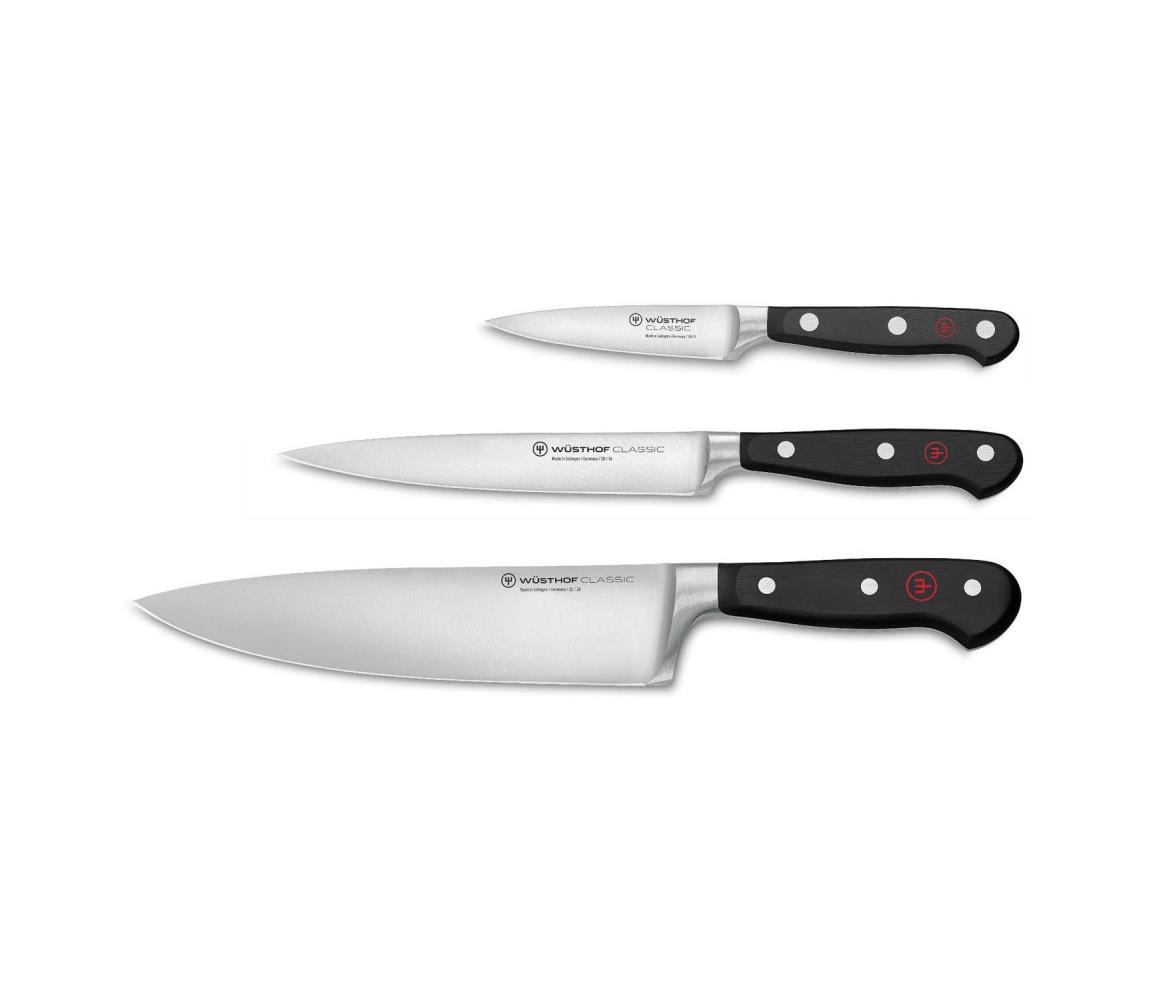 Wüsthof Wüsthof - Sada kuchyňských nožů CLASSIC 3 ks černá GG300