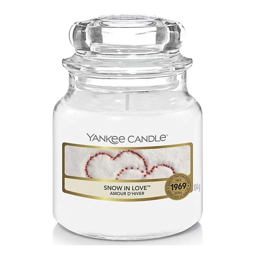 Yankee Candle - Vonná svíčka SNOW IN LOVE malá 104g 20-30 hod.