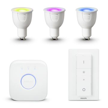 Základní sada Philips HUE WHITE AND COLOR AMBIANCE 3xGU10/6,5W/230V