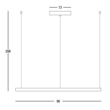 Zambelis 23034 - LED Stmívatelný lustr na lanku LED/45W/230V 3000K pr. 90 cm zlatá