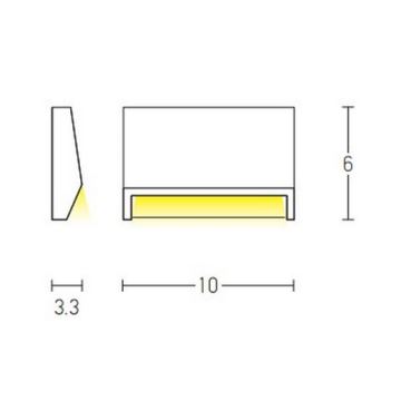 Zambelis E181 - LED Venkovní schodišťové svítidlo LED/1,5W/230V IP54 antracit