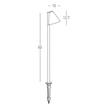 Zambelis E281 - Venkovní lampa 1xGU10/20W/230V IP65 antracit