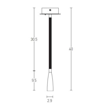 Zambelis H63 - LED Flexibilní lampička LED/3W/230V mosaz