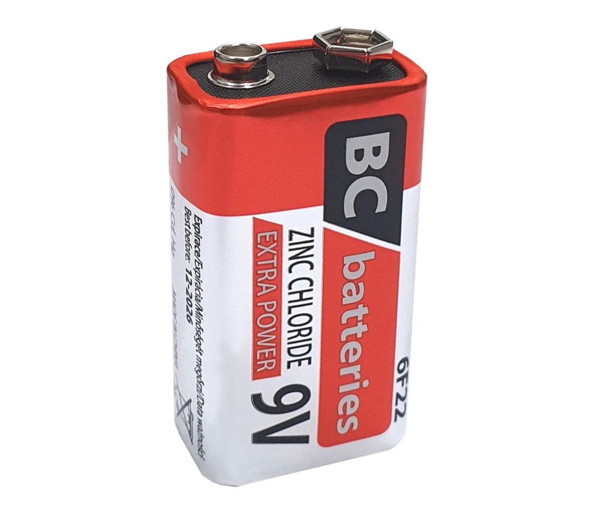 Baterie Centrum Zinkochloridová baterie 6F22 EXTRA POWER 9V BC0561