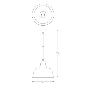 Zuma Line - Lustr na lanku 1xE27/40W/230V bílá