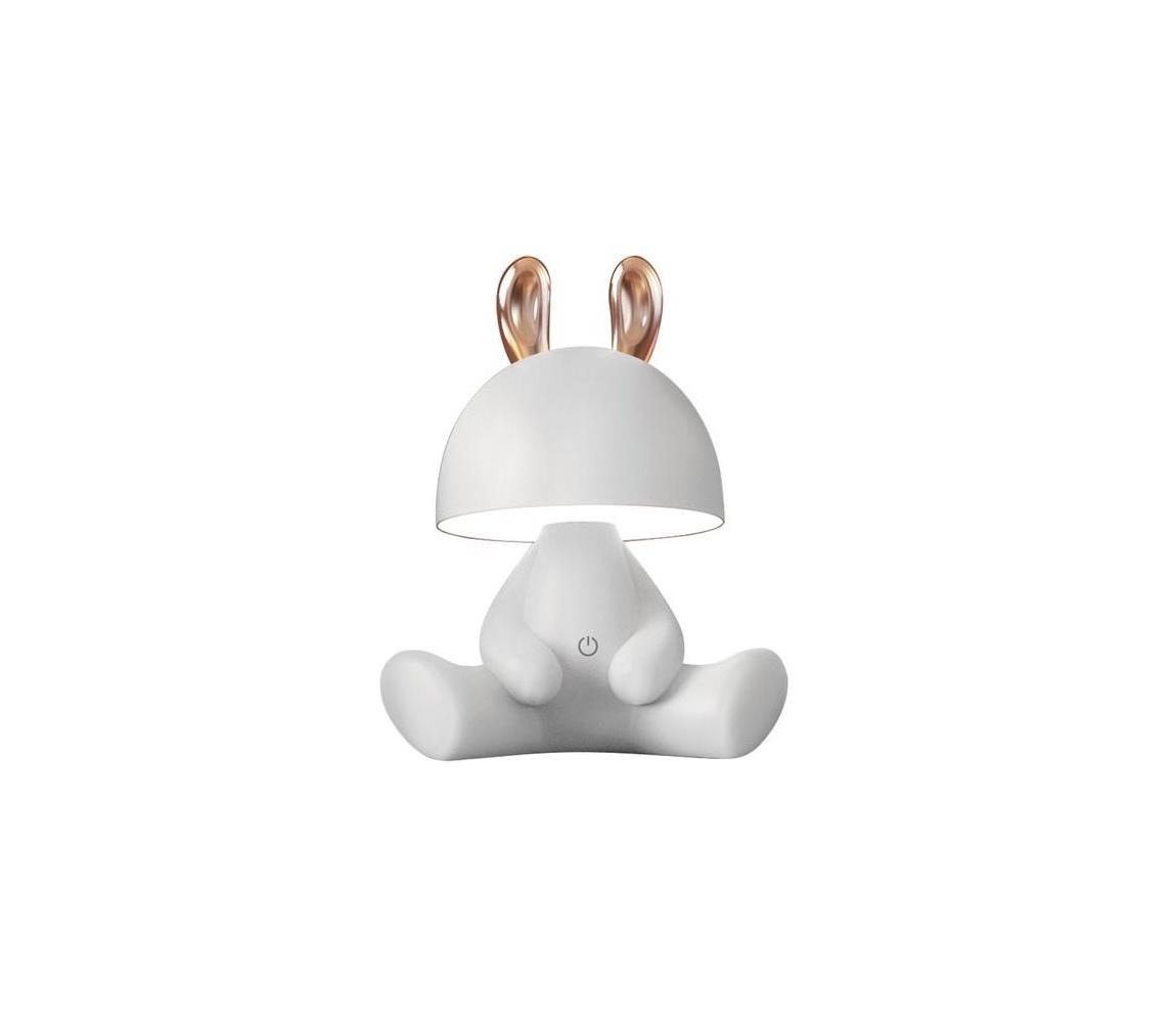 Zuma Line Zuma Line KDR-6301-WH - LED Dětská dotyková stolní lampa BUNNY LED/3W/230V ZL0640