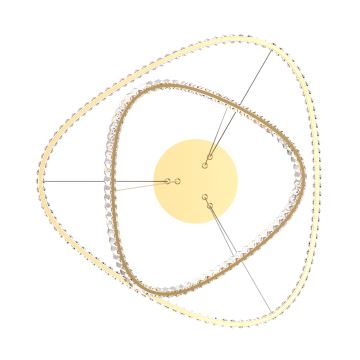 Zuma Line - LED Stmívatelný křišťálový lustr na lanku LED/36W/230V 2700-6000K + dálkové ovládání