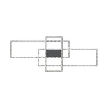 Zuma Line - LED Stmívatelné křišťálové stropní svítidlo LED/52W/230V 2700-6000K černá + dálkové ovládání