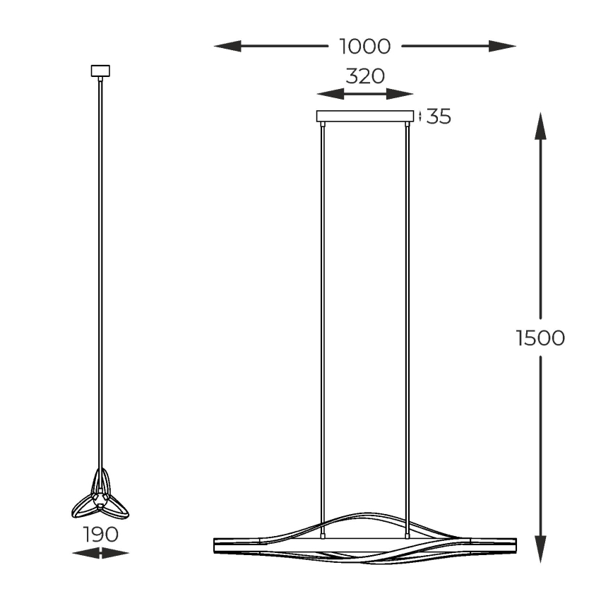 Zuma Line - LED Lustr na lanku LED/30W/230V