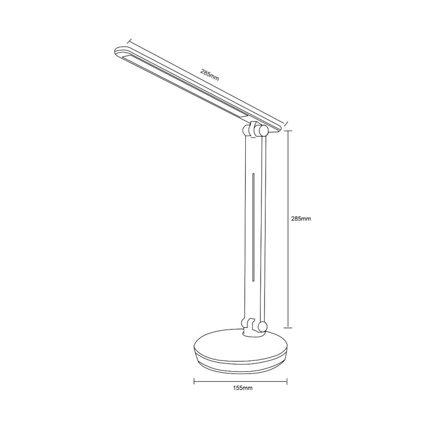 Zuma Line - LED RGBW Stmívatelná stolní lampa LED/5W/230V 3000-6000K černá